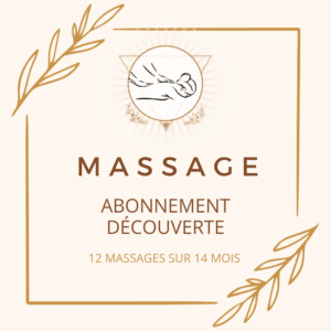 Abonnement 12 massages sur 14 mois