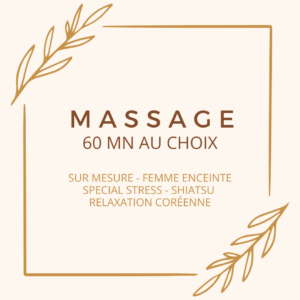 Massage bien-être (60 mn) 🎁