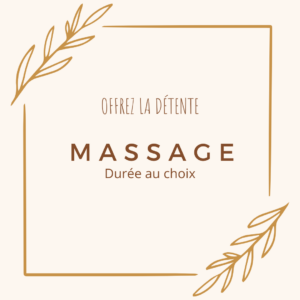 Massage bien-être (durée au choix) 🎁